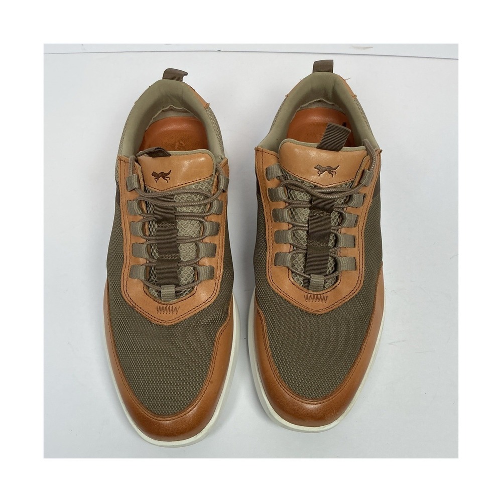 Wolf & Shepherd  Men's Crossover Victory Trainer Shoes Olive Brown Size 8.5